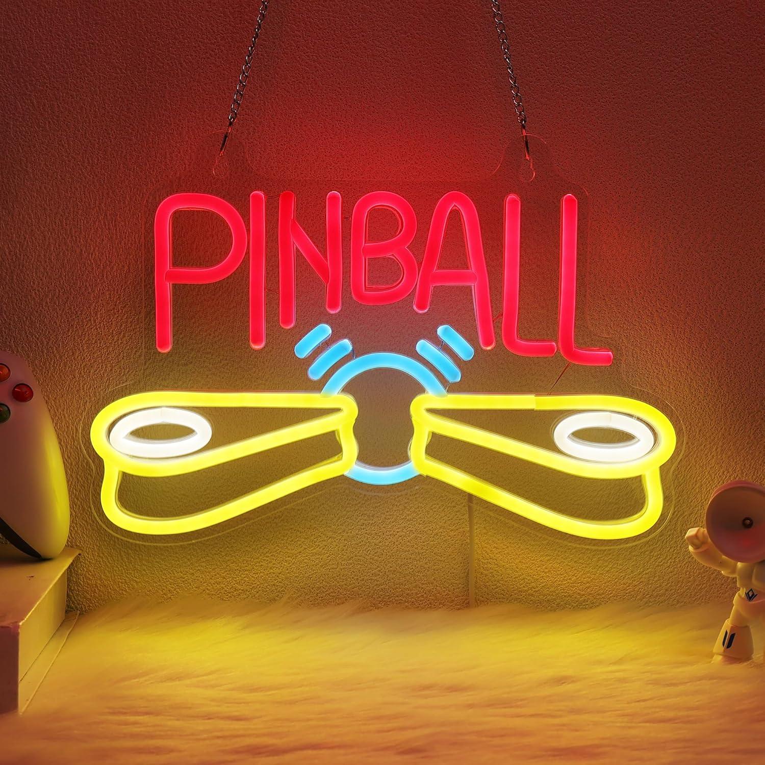 Arcade Games & Vending Llc Photos - Insegna al neon per flipper, luci