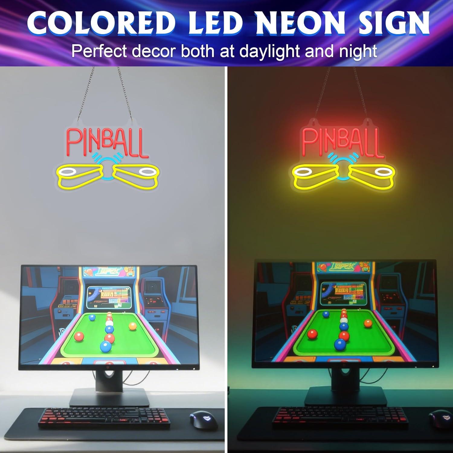 Insegna al neon per flipper, l - Arcade Games & Vending Llc Photos recensione e prezzo
